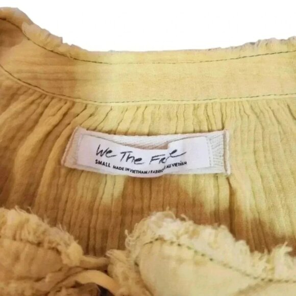 FREE People We The Free Moving Mountains Shirt Cotton Gauze Oversized Women's M - Picture 11 of 14